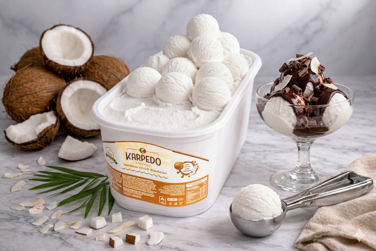 Karpedo Hindistan Cevizli Reyon Dondurma 4 kg